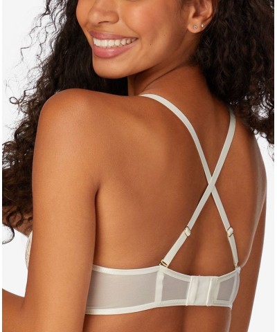 Love the Lift Push Up & In Lace Plunge Underwire Bra DM9900 White With Rosegold $16.42 Bras