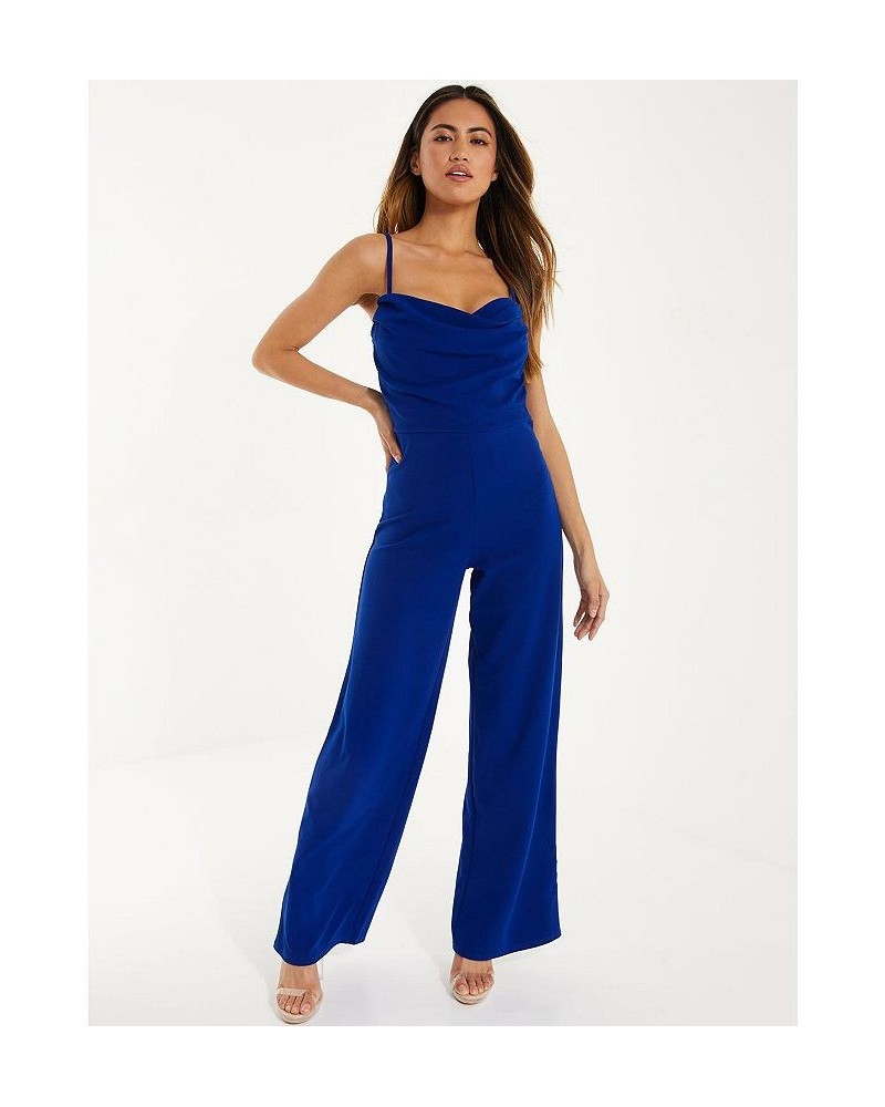 Palazzo Jumpsuit - Women Royal blue $35.36 Pants