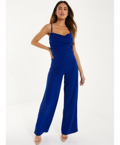 Palazzo Jumpsuit - Women Royal blue $35.36 Pants