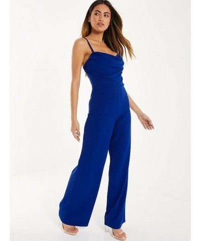 Palazzo Jumpsuit - Women Royal blue $35.36 Pants