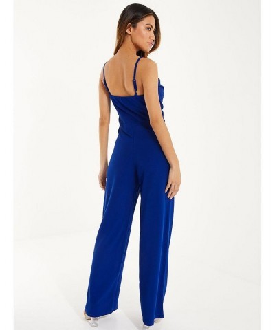 Palazzo Jumpsuit - Women Royal blue $35.36 Pants