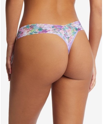 Low-Rise Printed Lace Thong Candy Cane $13.25 Panty