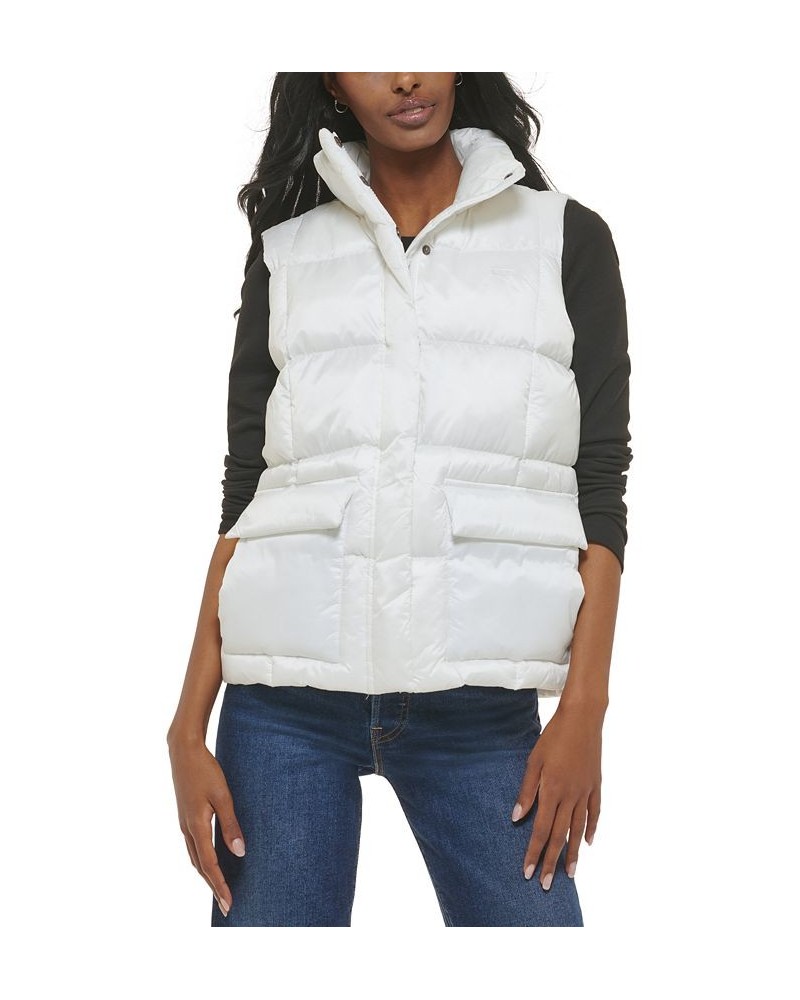 Women's Box-Quilted Puffer Vest White $24.60 Jackets