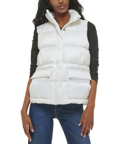 Women's Box-Quilted Puffer Vest White $24.60 Jackets