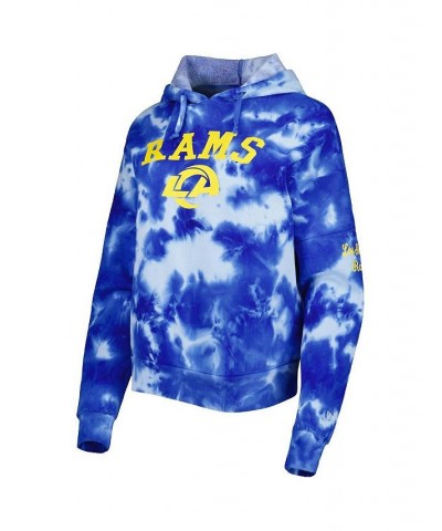 Women's Royal Los Angeles Rams Cloud Dye Fleece Pullover Hoodie Royal $27.60 Sweatshirts