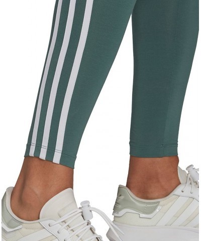 Women's 3-Stripes Full Leggings Green $30.00 Pants