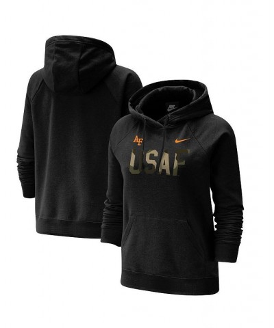 Women's Black Air Force Falcons Rivalry Varsity Fleece Pullover Hoodie Black $33.75 Sweatshirts