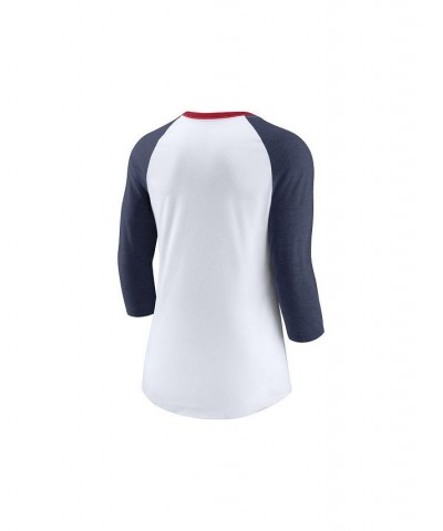 Cleveland Indians Women's Color Split Tri-Blend Raglan Shirt White/Navy $29.69 Tops