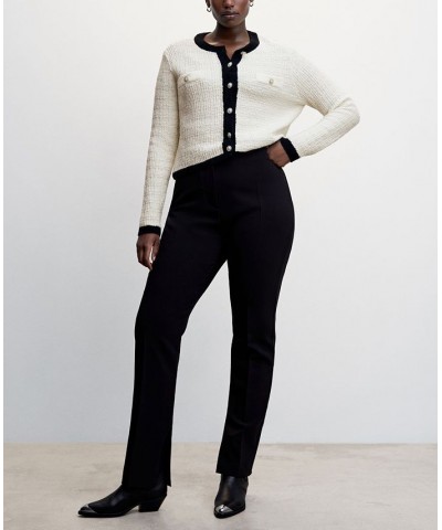 Women's Pocket Tweed Cardigan Off White $36.00 Sweaters