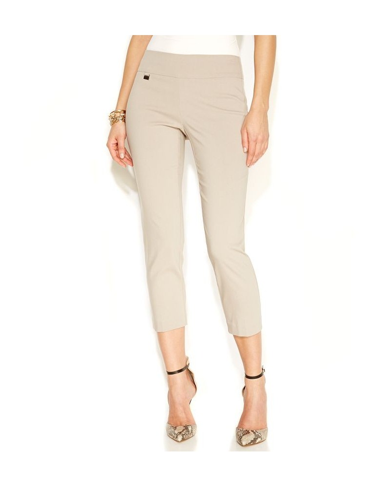 Essential Petite Capri Pull-On with Tummy-Control Summer Straw $17.84 Pants