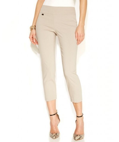 Essential Petite Capri Pull-On with Tummy-Control Summer Straw $17.84 Pants