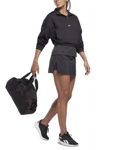 Women's Workout Ready Quarter-Zip Sweatshirt Black $26.22 Tops