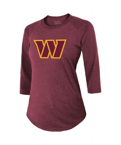 Women's Threads Terry McLaurin Burgundy Washington Commanders Name & Number Raglan 3/4 Sleeve T-shirt Burgundy $29.40 Tops