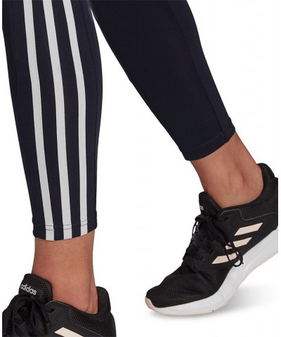 Women's High-Rise 3-Stripe 7/8 Performance Tights Navy $18.00 Pants