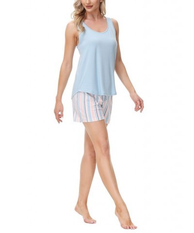 Women's Tank with Short Set Stripes $25.28 Sleepwear