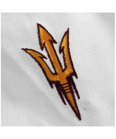 Women's Stadium Athletic White Arizona State Sun Devils Arched Name Full-Zip Hoodie White $29.25 Sweatshirts