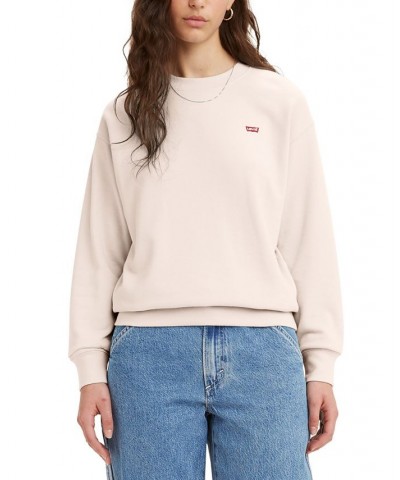 Women's Standard Crewneck Sweatshirt Pearl Blush $30.79 Sweatshirts