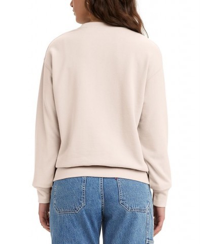 Women's Standard Crewneck Sweatshirt Pearl Blush $30.79 Sweatshirts