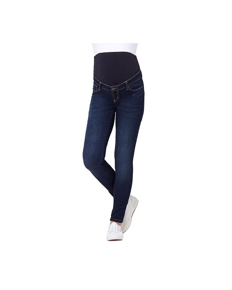 Women's Rebel Denim Over Bump Jegging Indigo $42.00 Jeans