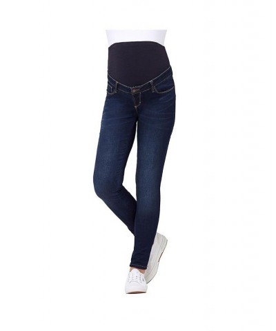 Women's Rebel Denim Over Bump Jegging Indigo $42.00 Jeans