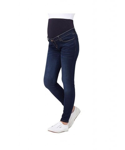 Women's Rebel Denim Over Bump Jegging Indigo $42.00 Jeans