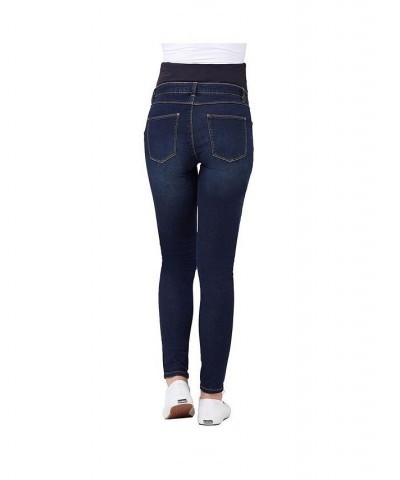 Women's Rebel Denim Over Bump Jegging Indigo $42.00 Jeans