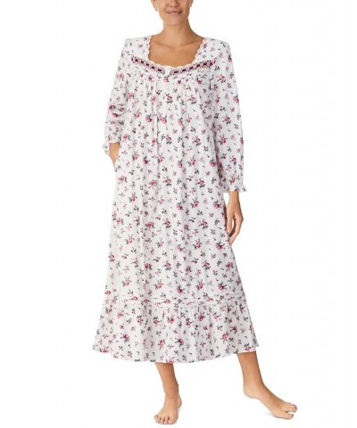 Long Sleeve Long Ballet Woven Gown Pink Floral $34.32 Sleepwear