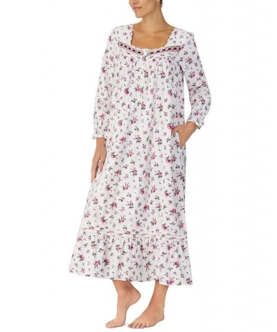 Long Sleeve Long Ballet Woven Gown Pink Floral $34.32 Sleepwear