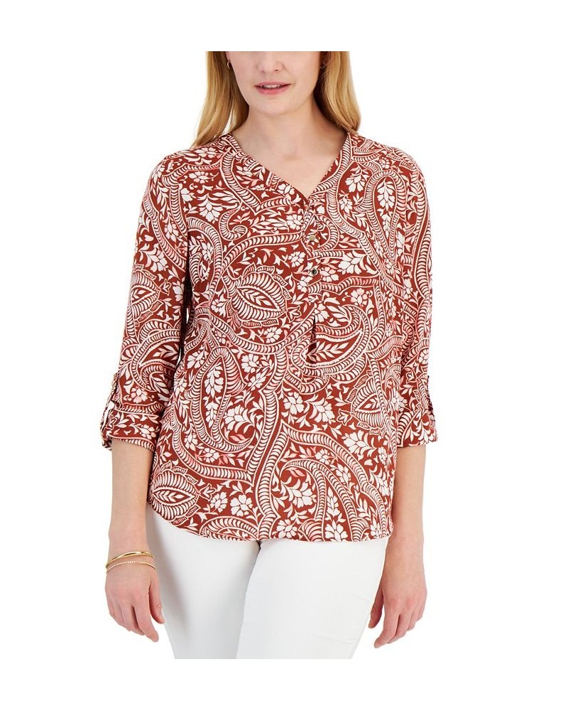 Women's Vacation Top Brown $14.48 Tops