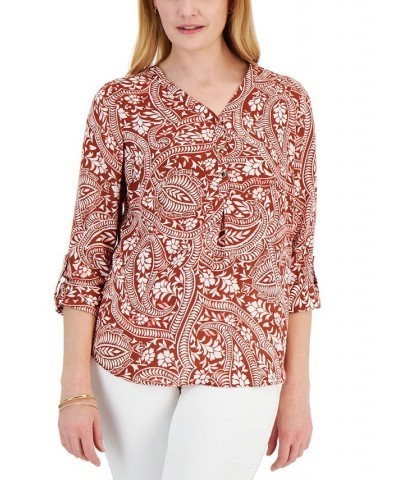 Women's Vacation Top Brown $14.48 Tops