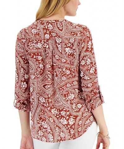 Women's Vacation Top Brown $14.48 Tops