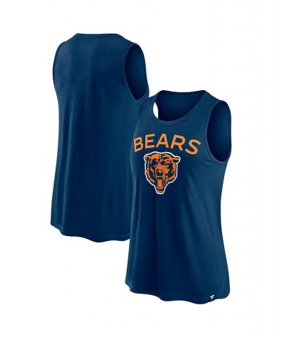 Women's Branded Navy Chicago Bears Team Root For Tank Top Navy $19.20 Tops