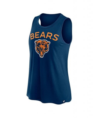 Women's Branded Navy Chicago Bears Team Root For Tank Top Navy $19.20 Tops