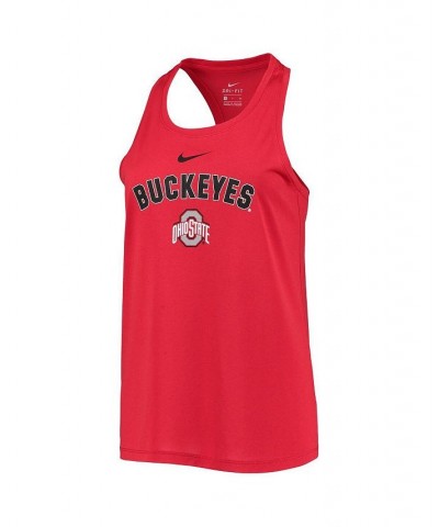 Women's Scarlet Ohio State Buckeyes Arch and Logo Classic Performance Tank Top Scarlet $18.90 Tops