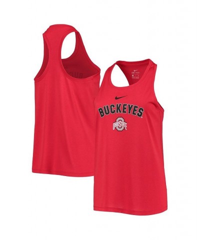 Women's Scarlet Ohio State Buckeyes Arch and Logo Classic Performance Tank Top Scarlet $18.90 Tops