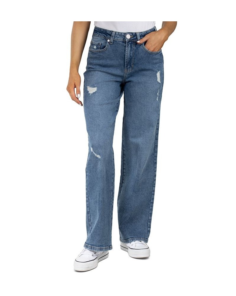 Juniors' Skater Ripped Jeans Medium Blue $17.05 Jeans