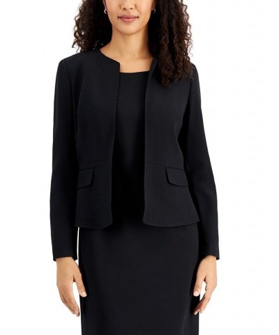 Collarless Dress Suit Regular & Petite Sizes Gray $72.20 Suits