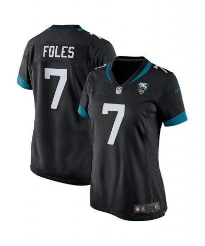 Women's Nick Foles Black Jacksonville Jaguars 25th Season Game Jersey Black $54.60 Jersey