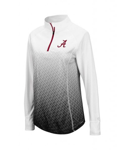 Women's Black Alabama Crimson Tide Magic Ombre Quarter-Zip Raglan Jacket Black $30.00 Jackets