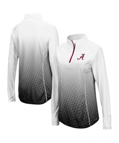 Women's Black Alabama Crimson Tide Magic Ombre Quarter-Zip Raglan Jacket Black $30.00 Jackets