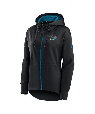 Women's Branded Black San Jose Sharks Authentic Pro Rink Full-zip Hoodie Black $43.85 Sweatshirts