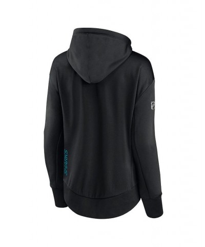 Women's Branded Black San Jose Sharks Authentic Pro Rink Full-zip Hoodie Black $43.85 Sweatshirts