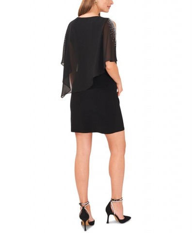 Women's Split Sleeve Dress Black $52.36 Dresses