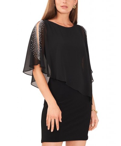 Women's Split Sleeve Dress Black $52.36 Dresses