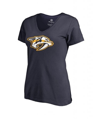 Women's Adult Filip Forsberg Navy Nashville Predators Plus Size Backer Name and Number T-shirt Navy $16.40 Tops