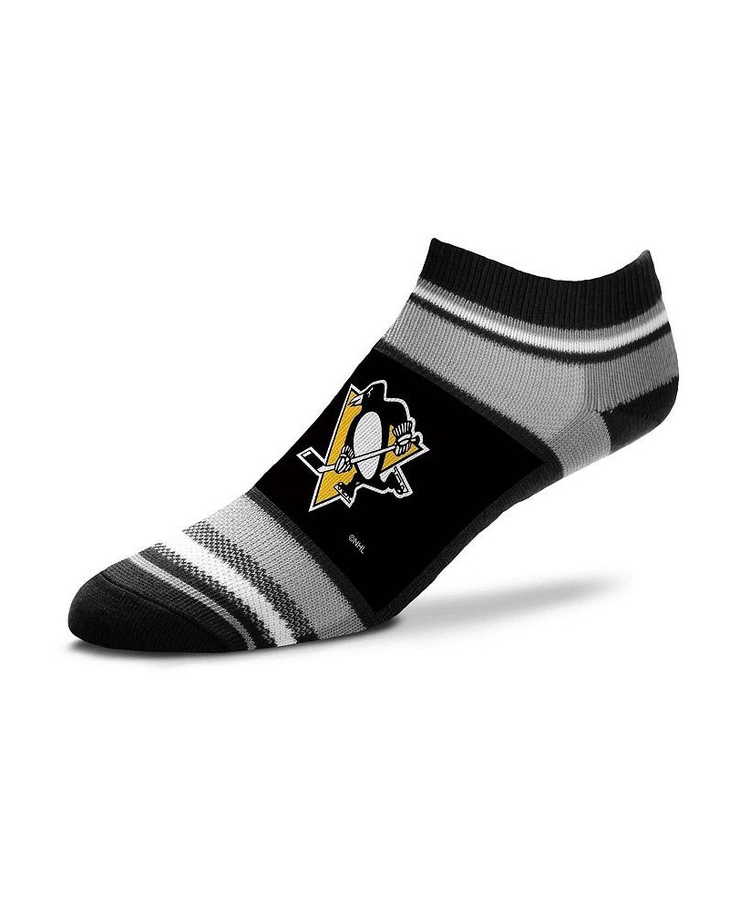 Women's Pittsburgh Penguins Marquis Addition No Show Ankle Socks Black $15.92 Socks