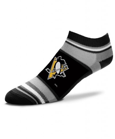 Women's Pittsburgh Penguins Marquis Addition No Show Ankle Socks Black $15.92 Socks