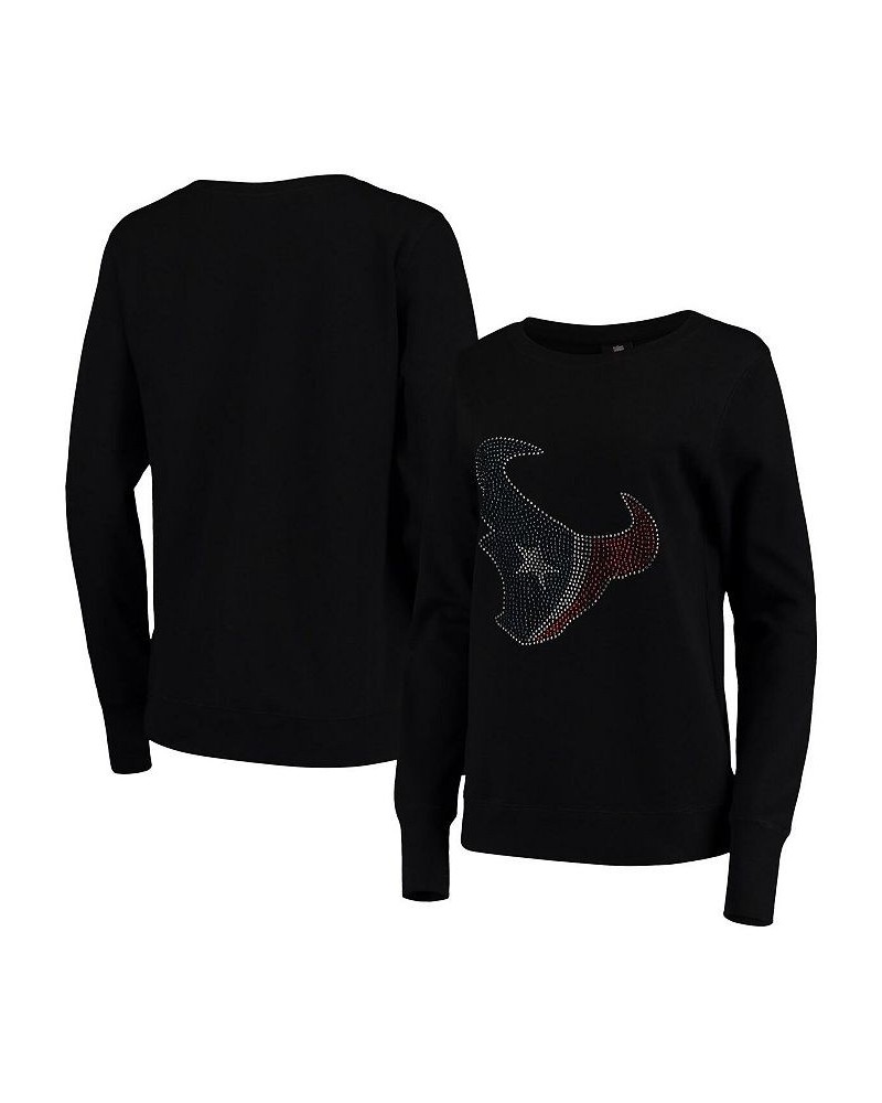 Women's Black Houston Texans Halfback Fleece Pullover Sweatshirt Black $37.09 Sweatshirts