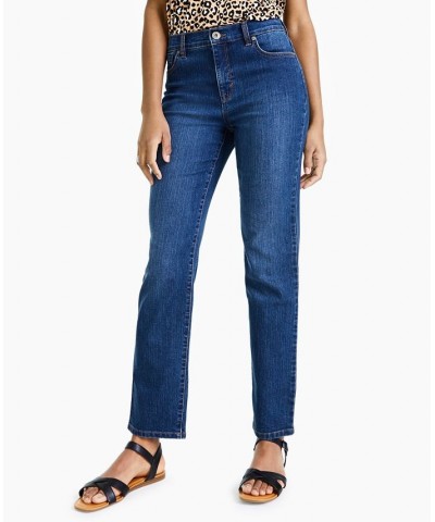 Petite High Rise Natural Straight-Leg Jeans Astor $17.09 Jeans