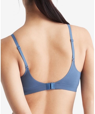 Women's Bonded Flex Balconette Bralette QF6609 Blue $17.72 Bras